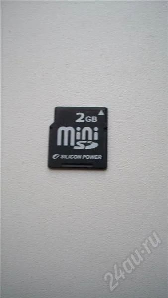 Лот: 257442. Фото: 1. флеш карта MiniSD 2gb. Карты памяти