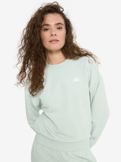 Лот: 24908830. Фото: 1. Свитшот женский Kappa, Голубой. Другое (спортивная одежда)