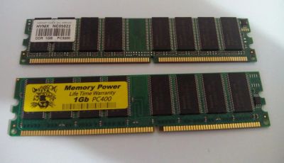 Лот: 5047602. Фото: 1. Оперативная память 1Gb Hynix DDR400... Оперативная память