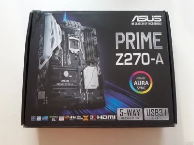 Лот: 15232982. Фото: 1. Материнская плата ASUS PRIME Z270-A... Материнские платы