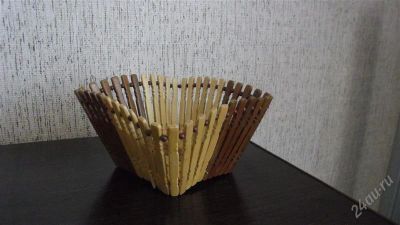 Лот: 915143. Фото: 1. корзиночка из бамбука с рубля... Аксессуары