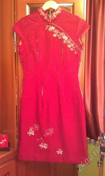 Лот: 2122073. Фото: 1. платье натуральный китайский шелк. Платья