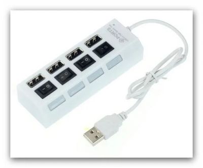 Лот: 8880189. Фото: 1. USB 2.0 HUB на четыре порта. USB хабы