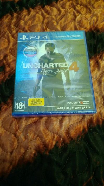 Лот: 11770053. Фото: 1. Ps4 Uncharted 4 новый. Игры для консолей