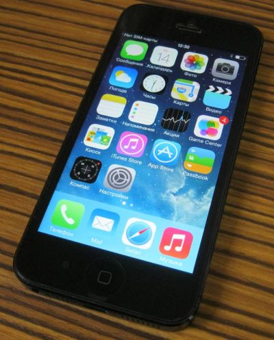 Лот: 3119492. Фото: 1. iPhone 5 16Gb black , оригинал. Смартфоны