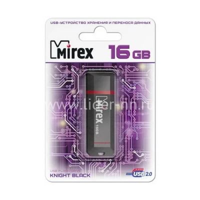 Лот: 11259387. Фото: 1. USB Flash 16GB Mirex Knighte black. USB-флеш карты