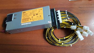 Лот: 9992845. Фото: 1. Блок питания для майнинга HP DPS-750RB... Корпуса, блоки питания