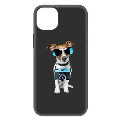 Лот: 25053489. Фото: 1. Чехол Krutoff Soft Case "Пес-турист... Чехлы, бамперы