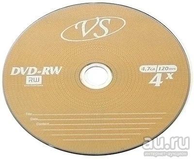 Лот: 9718438. Фото: 1. Диск DVD-RW 4.7Gb 1х-4х 10 штук. CD, DVD, BluRay