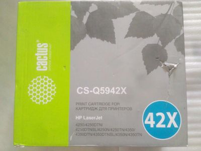 Лот: 901985. Фото: 1. Картридж Cactus CS-Q5942X для... Картриджи, расходные материалы