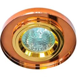 Лот: 7795949. Фото: 1. Светильник Feron 8060-2 коричневый-золото. Другое освещение