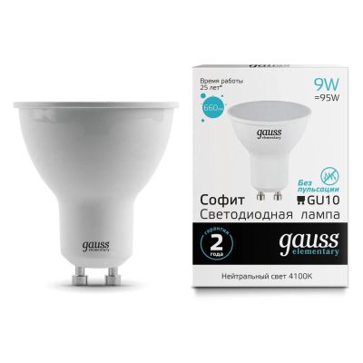 Лот: 24451507. Фото: 1. Светодиодная лампа Gauss Elementary... Лампочки