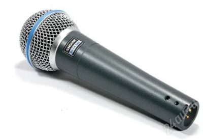 Лот: 1928553. Фото: 1. Shure BETA58A качественный микрофон... Студийные микрофоны, радиомикрофоны и радиосистемы