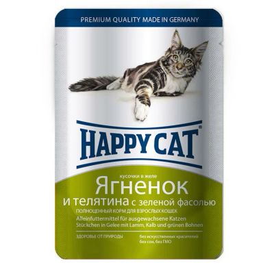 Лот: 13965936. Фото: 1. Happy Cat (Хэппи Кэт) Ягненок... Корма