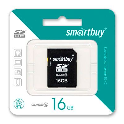 Лот: 10027351. Фото: 1. 16GB Карта памяти SDHC Smart Buy... Карты памяти