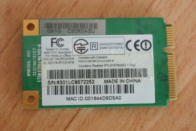 Лот: 5135305. Фото: 1. Сетевая карта WiFi Realtek RTL8187B. Сетевые карты