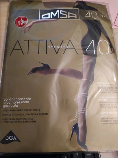 Лот: 18411292. Фото: 1. колготки Omsa Attiva, 40 den... Колготки, чулки