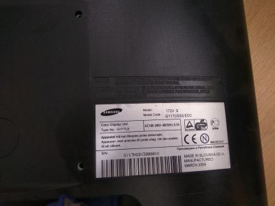 Лот: 13703996. Фото: 1. ЖК монитор Samsung 175V. ЖК-мониторы