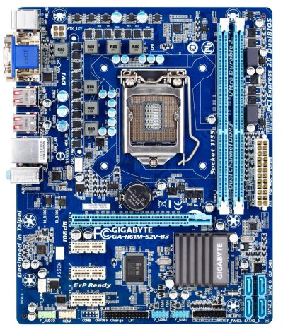 Лот: 13707792. Фото: 1. Надежная плата под LGA 1155: Gigabyte... Материнские платы
