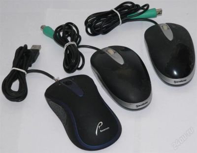 Лот: 1073843. Фото: 1. Три полудохлые мышки. Клавиатуры и мыши