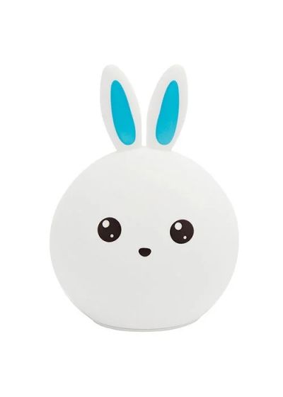 Лот: 15303492. Фото: 1. Ночник Rabbit silicone lamp Blue... Другое освещение