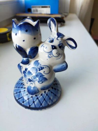 Лот: 24559517. Фото: 1. Заяц подсвечник. Подсвечники, канделябры