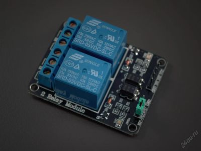 Лот: 8969469. Фото: 1. Модуль с двумя реле для Arduino... Микроконтроллеры