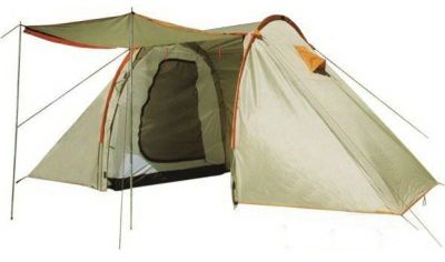 Лот: 11275975. Фото: 1. Четырехместная туристическая палатка... Палатки, тенты