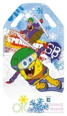 Лот: 10763734. Фото: 1. Т57200 1toy Губка Боб ледянка... Санки, снегокаты, ледянки, аксессуары