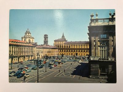 Лот: 23299628. Фото: 1. Турин. Площадь Кастелло. Открытка... Открытки, конверты