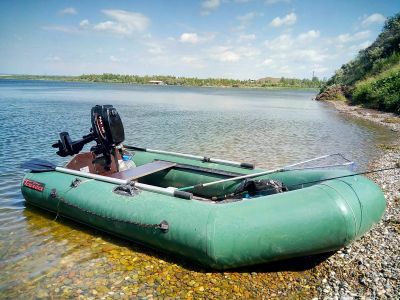 Лот: 12267003. Фото: 1. ПВХ лодка тайга 270 с мотором... Лодки и катера