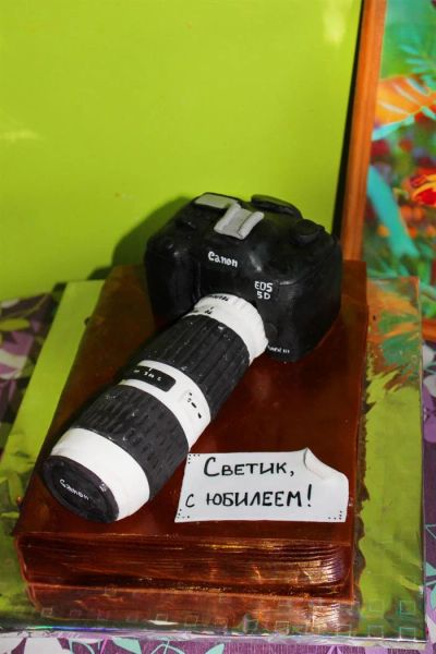 Лот: 3568362. Фото: 1. Торт Фотоальбом+фотоаппарат. Торты, пирожные