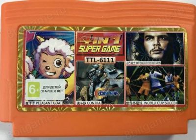 Лот: 13344091. Фото: 1. 4в1 Картридж 8-bit TTL-6111 PLEASANT... Игры для консолей