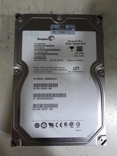 Лот: 10875074. Фото: 1. Продам HDD Seagate 3.5" 500 Gb... Жёсткие диски (HDD)