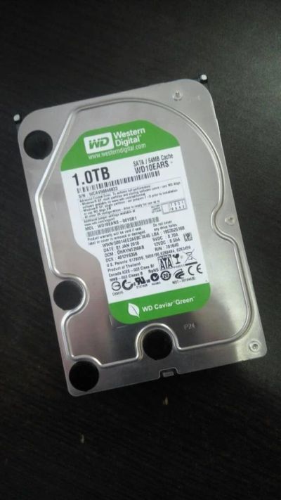 Лот: 10768413. Фото: 1. Western Digital WD10EARS 1000... Жёсткие диски (HDD)
