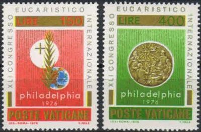 Лот: 17315274. Фото: 1. 1976. Ватикан. 41-й Международный... Марки