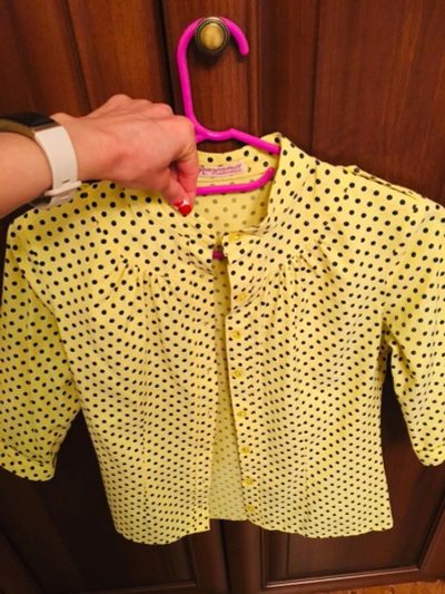 Лот: 12888863. Фото: 1. Блузка рубашка жёлтая. Блузы, рубашки