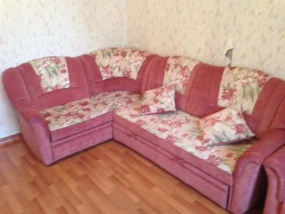 Лот: 3813005. Фото: 1. Уголок, диван+ кресло+подушки. Диваны