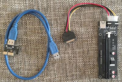Лот: 10181045. Фото: 1. Рейзер для майнинга PCI 1x to... Шлейфы, кабели, переходники