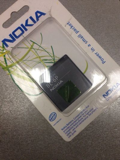 Лот: 6600976. Фото: 1. Аккумулятор Nokia BL-6P. Аккумуляторы