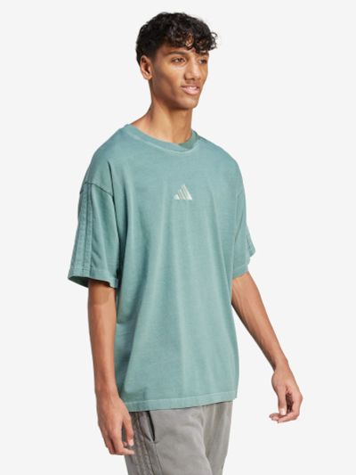 Лот: 25555587. Фото: 1. Футболка мужская adidas, Зеленый. Другое (спортивная одежда)