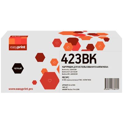 Лот: 24479500. Фото: 1. Картридж EasyPrint LB-423BK/TN-423BK. Картриджи, расходные материалы