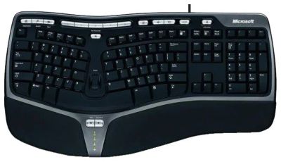 Лот: 9654151. Фото: 1. Microsoft Natural Ergonomic Keyboard... Клавиатуры и мыши