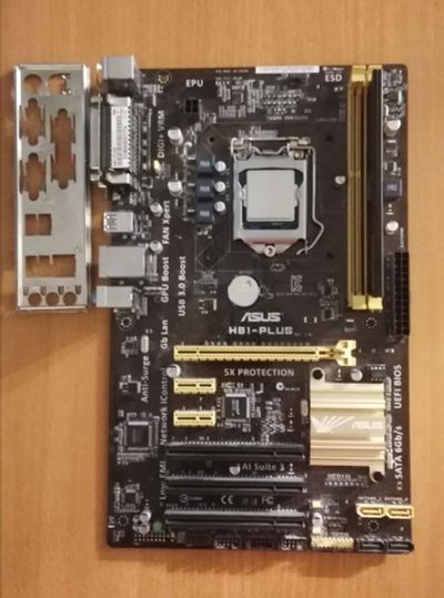 Лот: 18397040. Фото: 1. Материнская плата Asus H81-PLUS... Материнские платы