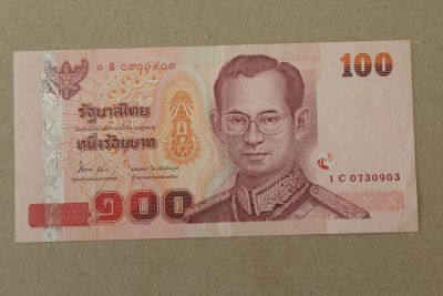 Лот: 23528252. Фото: 1. Таиланд 100 бат 2005 года. Азия