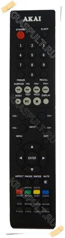 Лот: 15906723. Фото: 1. Пульт AKAI LEA-32S02P, JJ-830S-1-B. Пульты ДУ