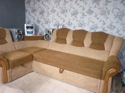 Лот: 3304963. Фото: 1. Мягкий уголок+Кресло. Кресла, пуфы