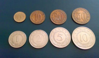 Лот: 10601414. Фото: 1. Югославия набор 8 монет 1965-80. Европа