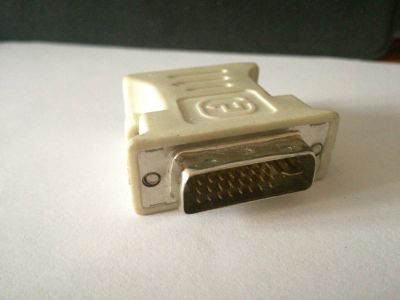 Лот: 10025186. Фото: 1. DVI-VGA Переходник для видеокарты... Шлейфы, кабели, переходники