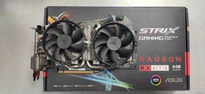 Лот: 16737190. Фото: 1. Radeon RX 470 (ASUS STRIX RX470... Видеокарты